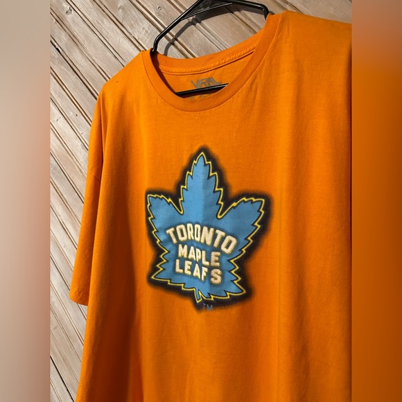 Orange & Blue Toronto Maple Leafs NHL Hockey Viral Neon Colourful - Picture 4 of 6